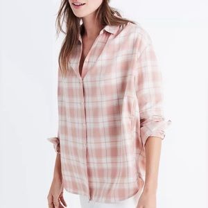 Madewell oversize plaid shirt